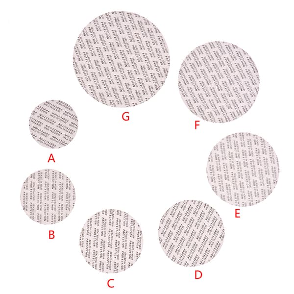100 stk selvklebende skumforseglingsplugger for kosmetiske flasker 67mm