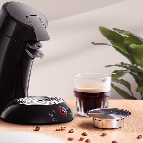 Til Senseo HD7801 kaffemaskine rustfrit stål sølv kapsel filter