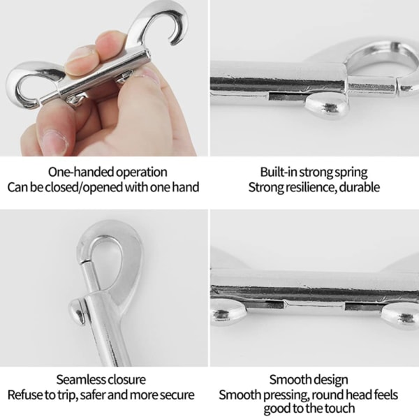 Dobbel ende bolt Snap Hooks Heavy Duty Trigger Chain Marine Gr
