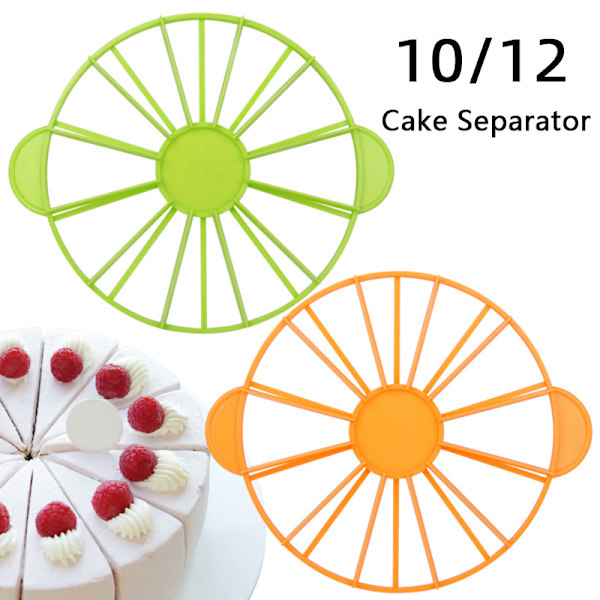 10/12 Slices Cake Equal Portion ter Round Bread Cake Mousse Div Green