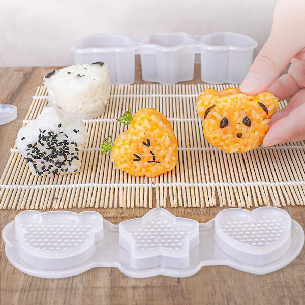 1 stk. tegneserieform risbolde sæt sushiform bento stempler kitche