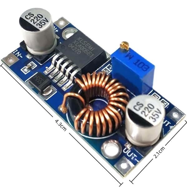 1 kpl säädettävä DC-DC LM2596 LM2596S XL4015 tehostinmoduuli säädin