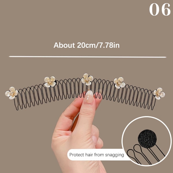 Camellia Broken Hair Comb Broken Hair Artefact Hair Comb Hair A 06