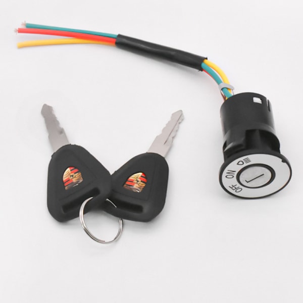El-cykel tændingskontakt nøgle Power Power Lock E-bike Co large size three-wire