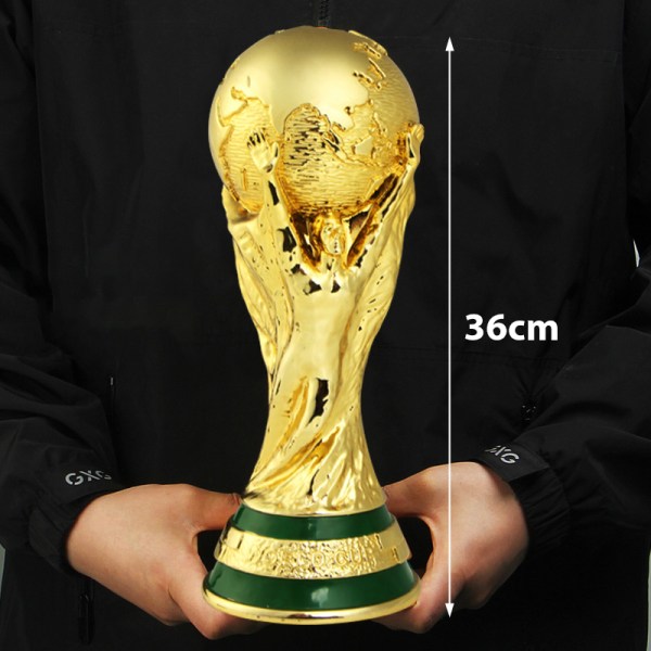 World Cup Football Trophy Resin Replica Trophy Model Soccer Fan 36CM