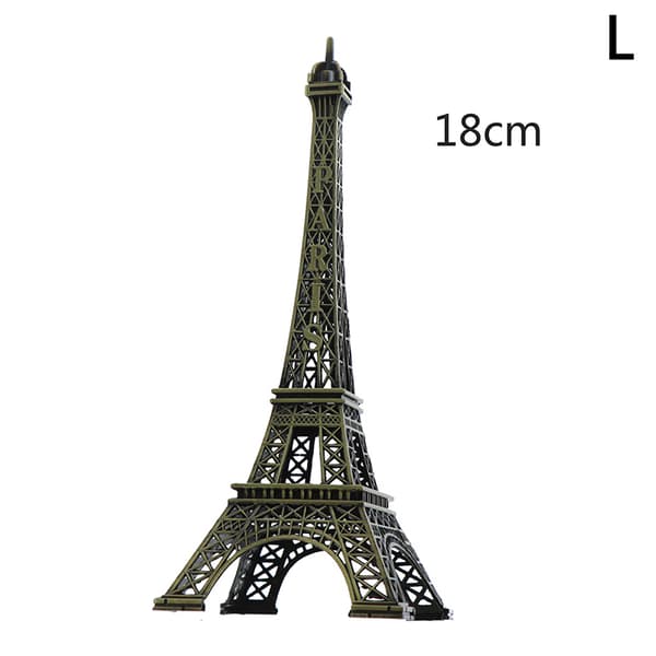 Miniatyr Eiffeltorn Modell Skrivbordsfigur Statyett Hantverk Souvenir L