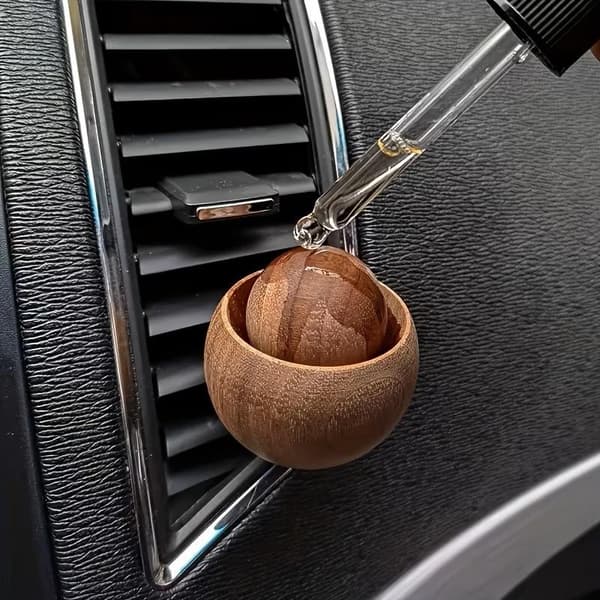 Mini Duftoljediffuser i Tre, Naturlig Duft Aromadiffuser A6