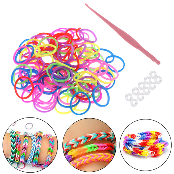 120st loom bands för barn Elastiskt band för DIY vävning Laci