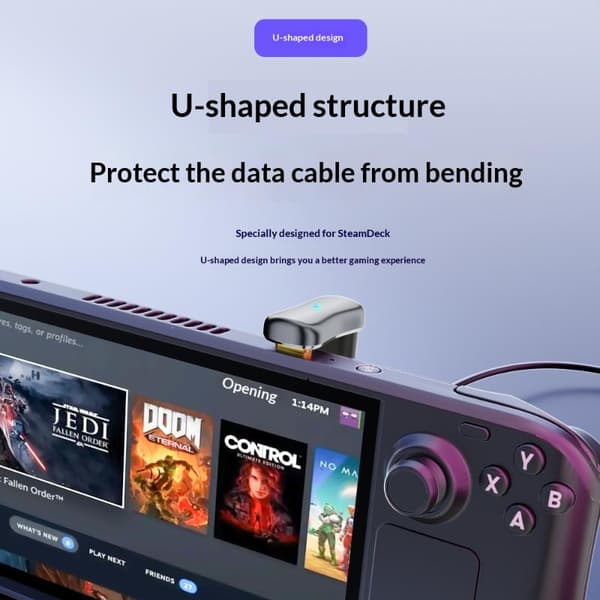 1 stk USB C-adapter Type C hann til hunn PD 140W hurtiglading USB