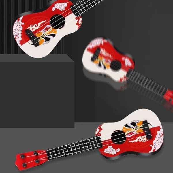 Minigitarr 4 strängar Klassisk Ukulelegitarr Leksak Musikinstrument A2