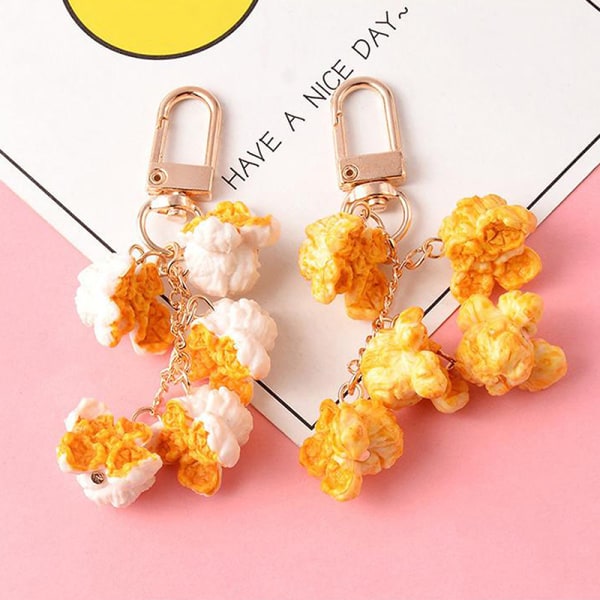 Simulerad Popcorn Pendel Popcorn Form Easy Card Pendant Claw Yellow