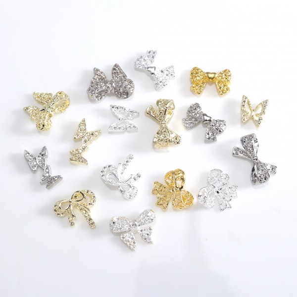 Hot Style Nail Art Diamond Bow Tredimensionel Super Glitter A2