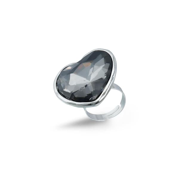 Minimalist Rhinestone Åben Ring til Kvinder Mode Geometri Justerbar A6