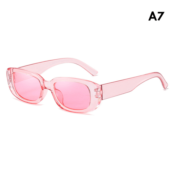 Modesolbriller Kvinder rektangulære skærme Vintage solbriller M A7