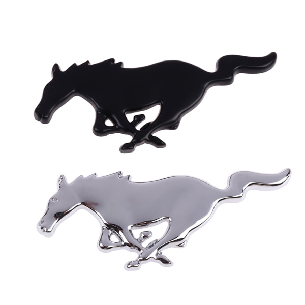 3D Horse Metal Car Logo för Ford Mustang New Mondeo Focus gold