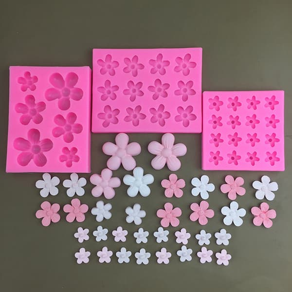 Blomster Kirsebærblomster Silikoneforme DIY Fondant Kagepynt A3