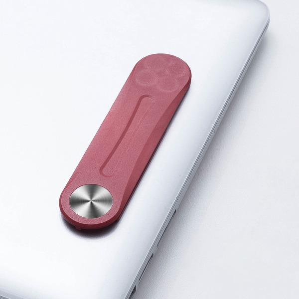 Magnetisk telefonholder Aluminiumslegering Dual- Laptop Expand Stand Red