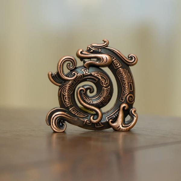 Lucky Feng Shui Copper Dragon Creative Retro suitsukepidike