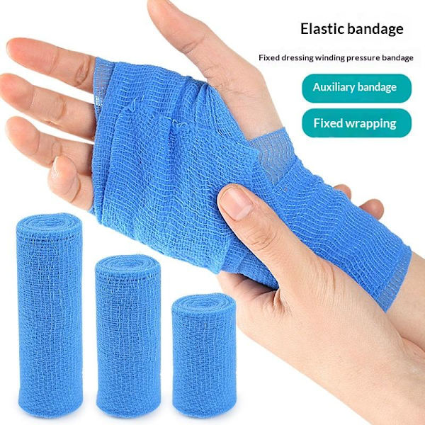 Elastisk Bandage Gasbinda Andningsbar Kompression Rullad Sträck B2
