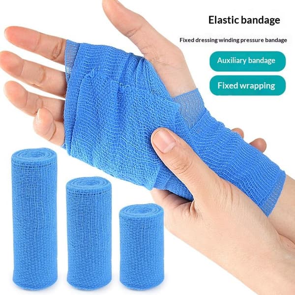 Elastisk Bandage Gazeindpakning Åndbar Kompression Rullet Stræk A3