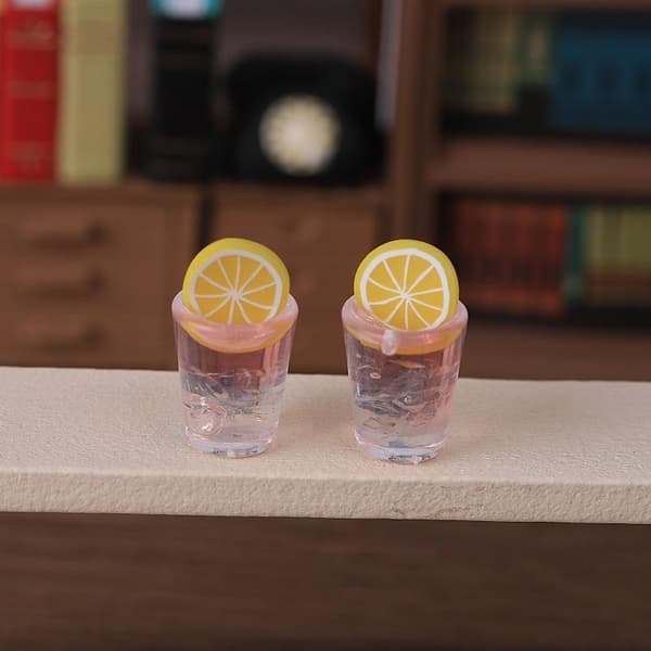2 st Mini Citron Isdryck Kopp Modell DIY Dockhus Tillbehör A3