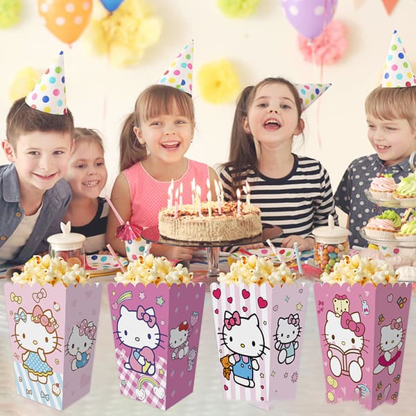 Sarjakuva Sanrio Hello Kitty Popcorn-ämpärit Ranskalaiset perunat A2