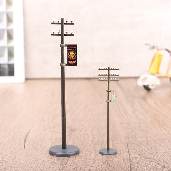 1:42/1:87/1:100 Elektrisk Line Pole Model til Tog Microlandsca A1