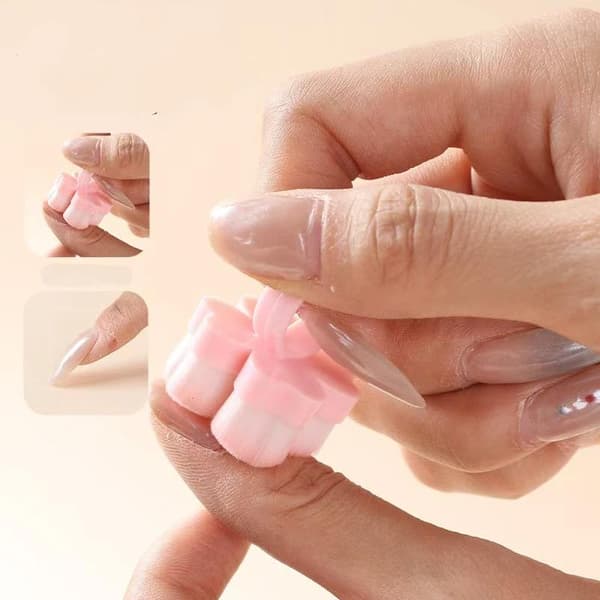 Manikyr Dammrengöringsborste Fingerring Mjukt Hår Nagellack A2