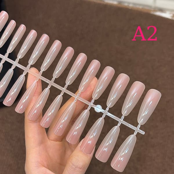 30 st Ombre Press On Nails Mandel Nageltips Stick On Nail Man A2