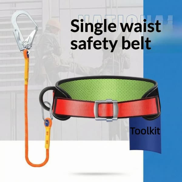 Understøtter op til 1200 kg enkelt-talje sikkerhedssele til arbejde Orange