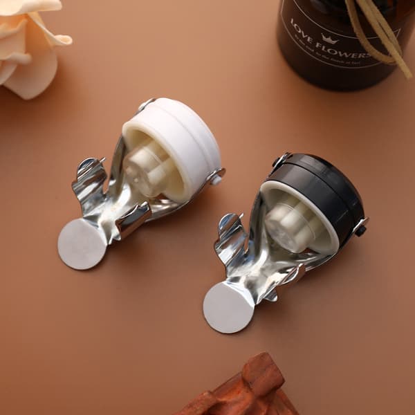 Rustfrit stål champagneprop til flaskeforsegling til champagne W Black
