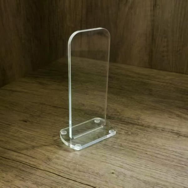 Klar akryl displayställ för boxningshandskar för hembutik vertikal Black
