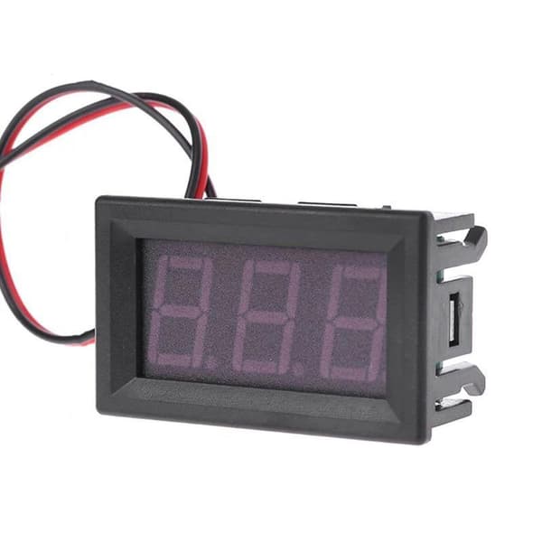 DC 4.5V-30V Vandtæt Digital Voltmeter Volt Spændingsmåler Tes red