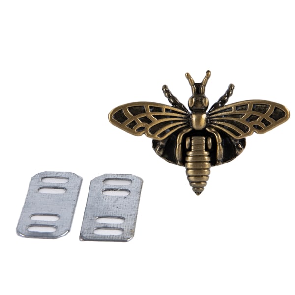 Metallinen mehiläinen muotoinen Turn Lock Retro Bag Clasp Hardware Käsityölaukku Bronze