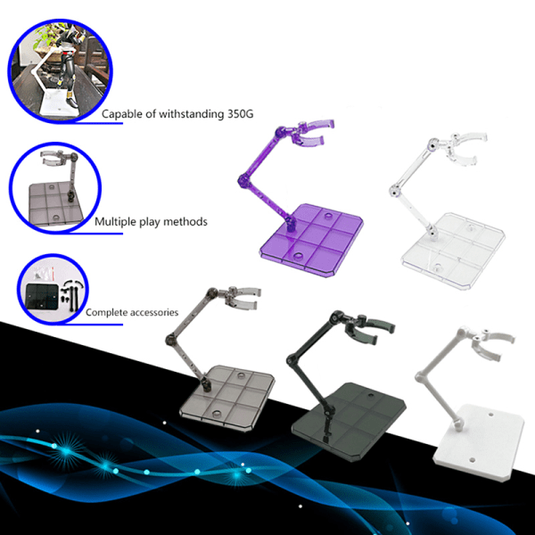 Højkvalitets Action Base Egnet Display Stand 1/144 HG/RG dam Black