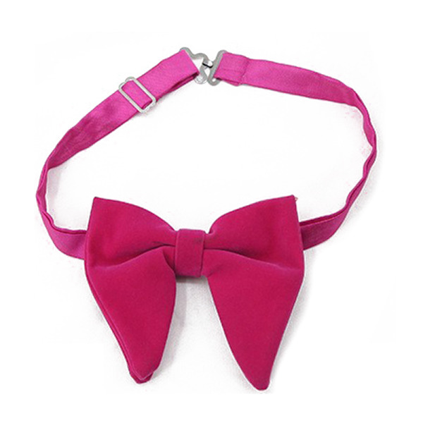 Velvet Big Bowties Naisten Miesten Sulhasen Häät Rusetti Cravat Rose red