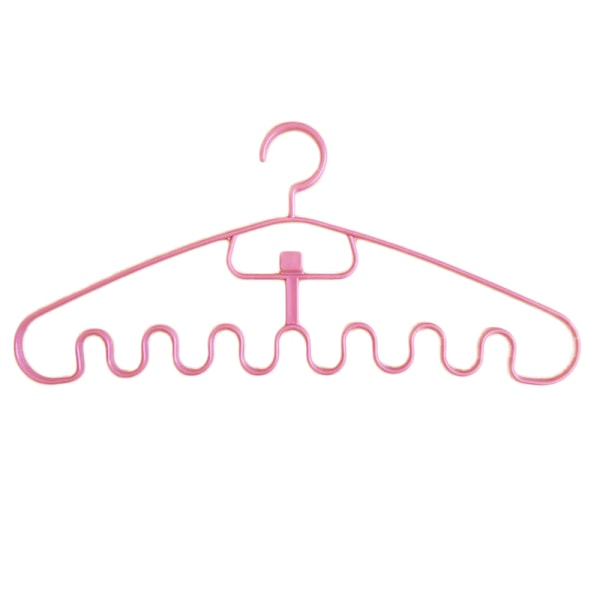 Waves Multi-port Support Hangers for Clothes Drying Rack Plasti Pink
