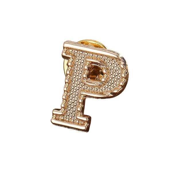Vintage 26 bogstavs initial reversnål brocher til kvinder unisex A P