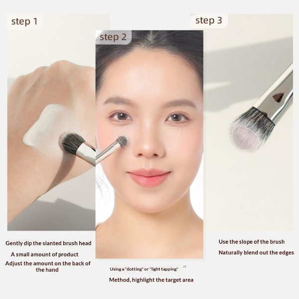 1 stk professionel makeupbørste Foundation Blusher Kosmetisk Mak