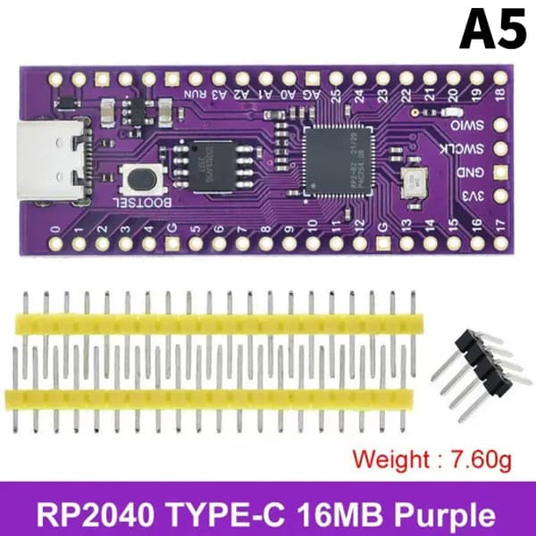1 kpl RP2040-ydinkortti TYPE-C USB-C Raspberry Core Board RP2:lle A4