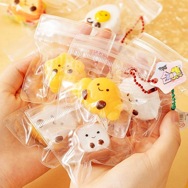 5 st Mini Mochi Leksaker Bröd Dumpling Leksaker Nyckelring