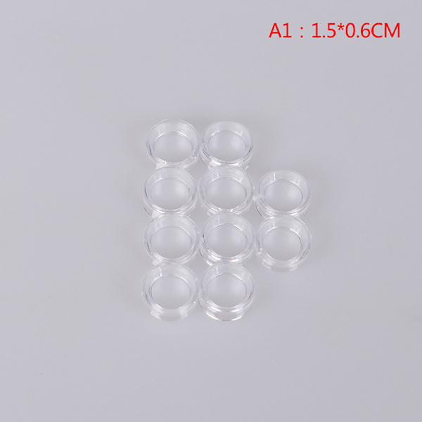 10 STK Akryl Clear Display Stand Kugleholder til Krystal 1.5*0.6CM