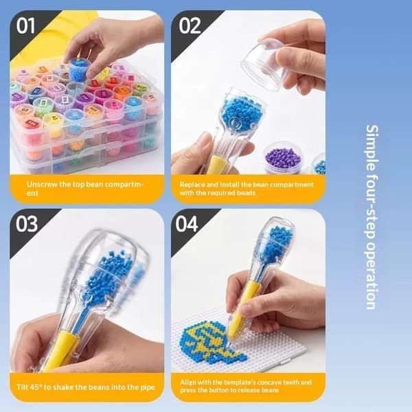 Silityshelmisekoitin kynä lapsille DIY-askarteluun käsintehty silityshelmi A1