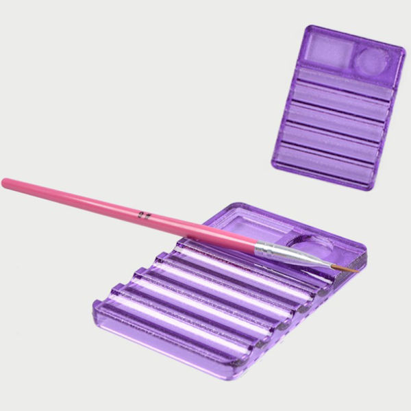 Nail Art Painting Penselholder Nail Brush Rack Painting Pen Res Transparent