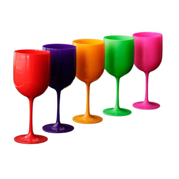 Genanvendelige Champagneglas i PP-plast Rose red