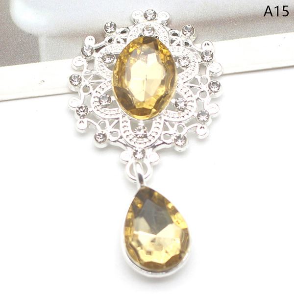 Kiiltävä rintakoru 45*25mm Crystal Asusteet Muoti Upea ke A15