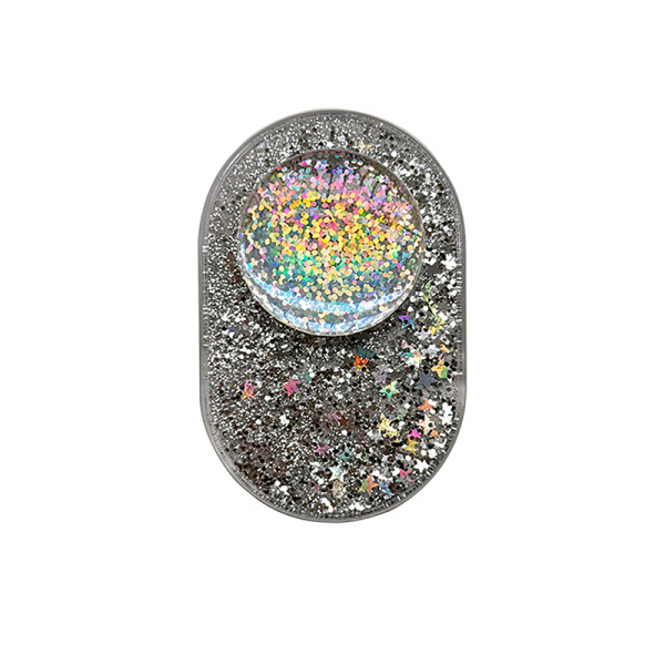 Luksus Glitter Ball Flydende Quicksand Magnetisk Telefon Grip Holder A2
