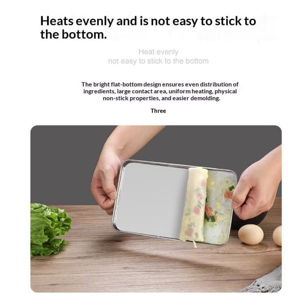 Rektangulært serveringsbrett i rustfritt stål for buffetpresentasjon M