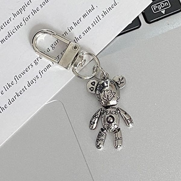 Kreativ Trendy Mote Legering nøkkelring Ins Style Personlighet Pu 9