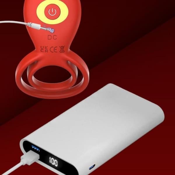 Vibrerende kukring klitorisstimulator med tunge slikking 4-i